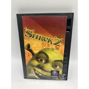 Shrek 2 (Nintendo GameCube, 2004) Black Label Manual And Disc